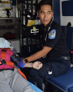 EMT in training